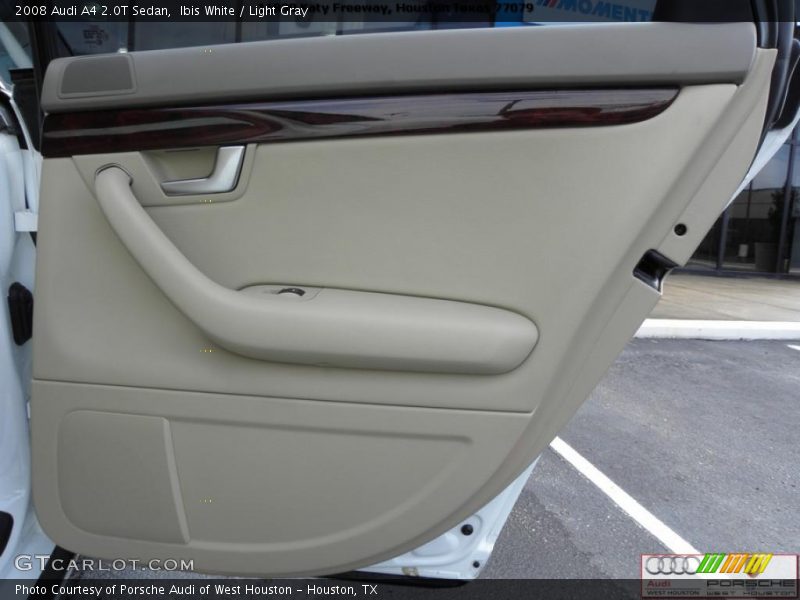 Ibis White / Light Gray 2008 Audi A4 2.0T Sedan
