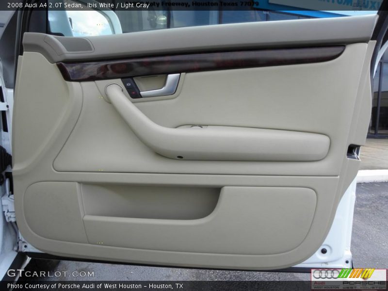 Ibis White / Light Gray 2008 Audi A4 2.0T Sedan