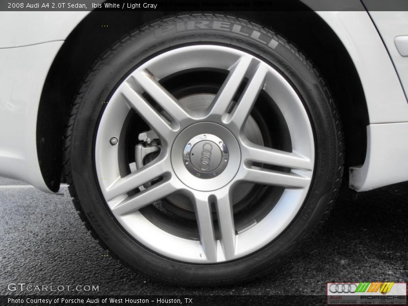 Ibis White / Light Gray 2008 Audi A4 2.0T Sedan