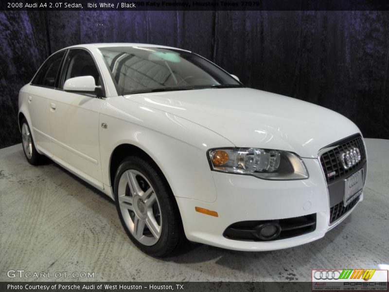 Ibis White / Black 2008 Audi A4 2.0T Sedan
