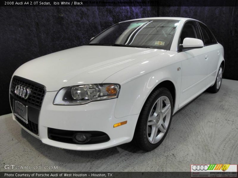 Ibis White / Black 2008 Audi A4 2.0T Sedan