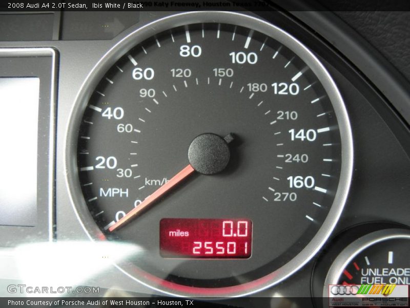 Ibis White / Black 2008 Audi A4 2.0T Sedan