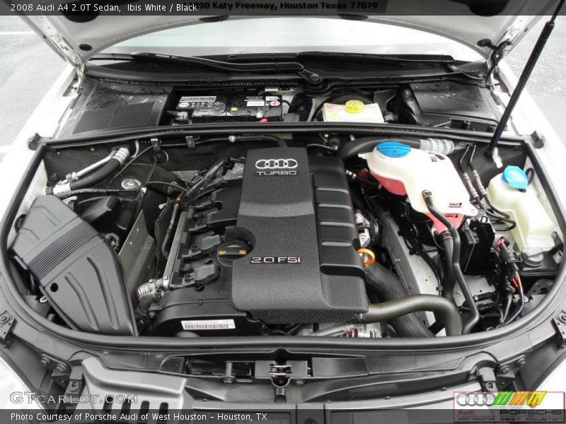 Ibis White / Black 2008 Audi A4 2.0T Sedan