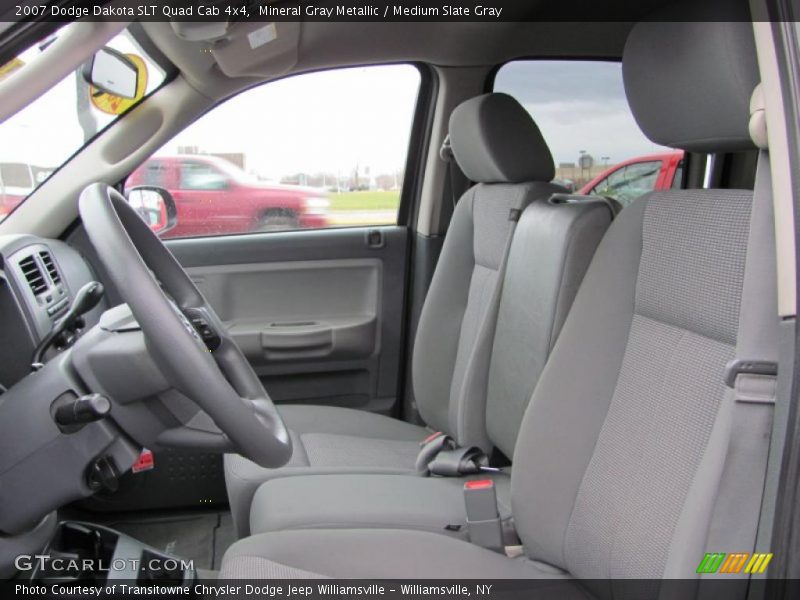 Mineral Gray Metallic / Medium Slate Gray 2007 Dodge Dakota SLT Quad Cab 4x4