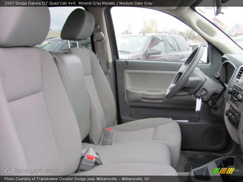 Mineral Gray Metallic / Medium Slate Gray 2007 Dodge Dakota SLT Quad Cab 4x4