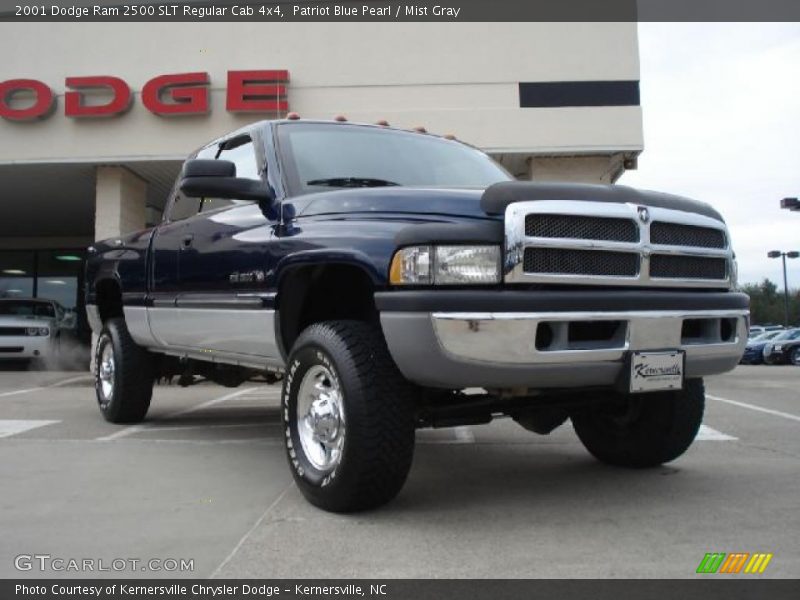 Patriot Blue Pearl / Mist Gray 2001 Dodge Ram 2500 SLT Regular Cab 4x4