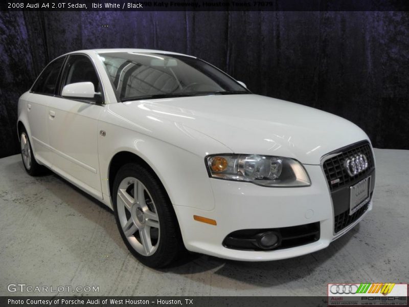 Ibis White / Black 2008 Audi A4 2.0T Sedan