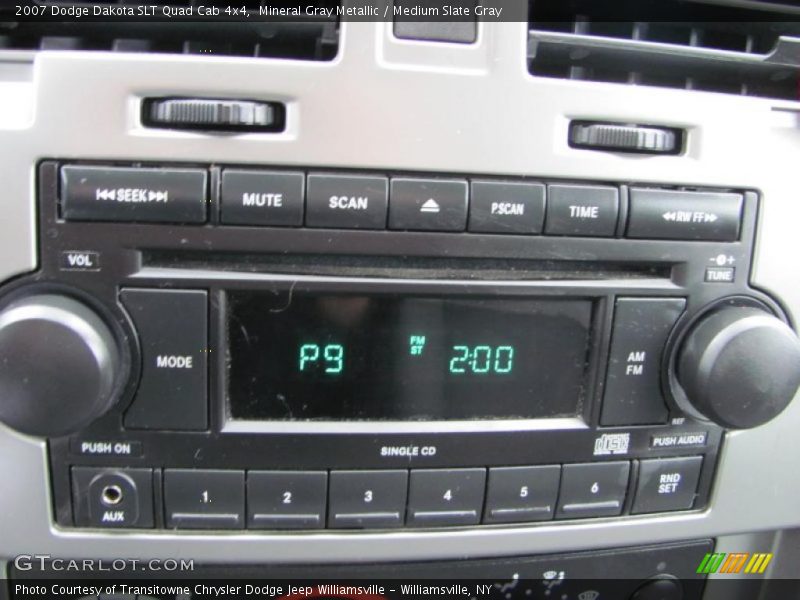 Mineral Gray Metallic / Medium Slate Gray 2007 Dodge Dakota SLT Quad Cab 4x4