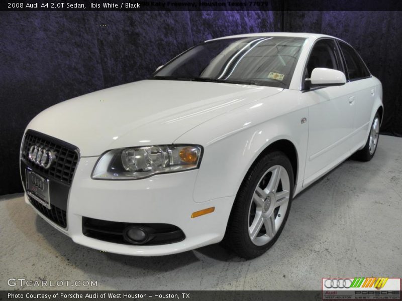 Ibis White / Black 2008 Audi A4 2.0T Sedan