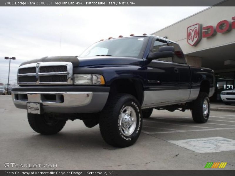 Patriot Blue Pearl / Mist Gray 2001 Dodge Ram 2500 SLT Regular Cab 4x4