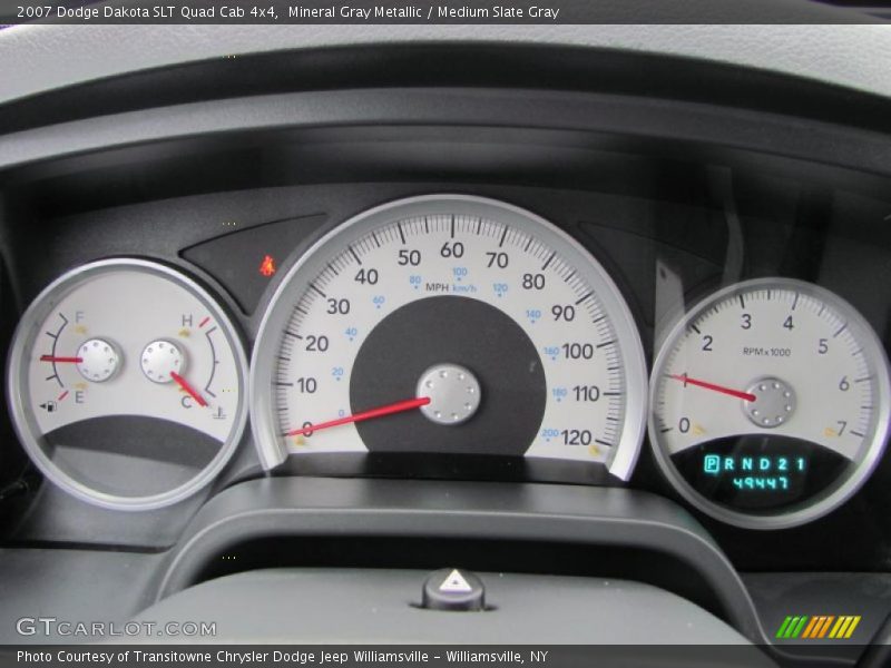  2007 Dakota SLT Quad Cab 4x4 SLT Quad Cab 4x4 Gauges