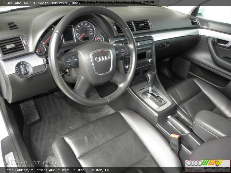 Ibis White / Black 2008 Audi A4 2.0T Sedan
