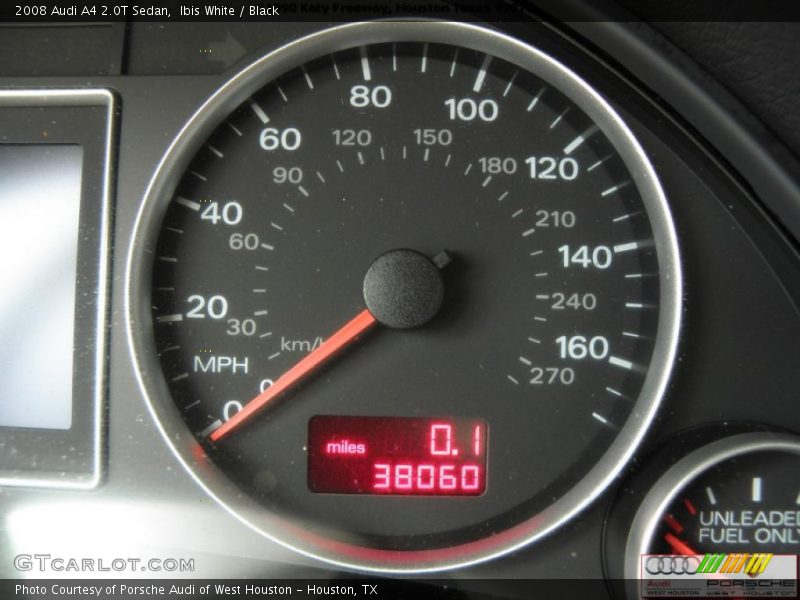 Ibis White / Black 2008 Audi A4 2.0T Sedan