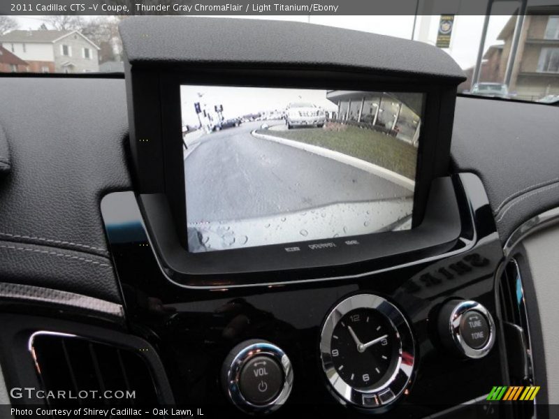 Thunder Gray ChromaFlair / Light Titanium/Ebony 2011 Cadillac CTS -V Coupe