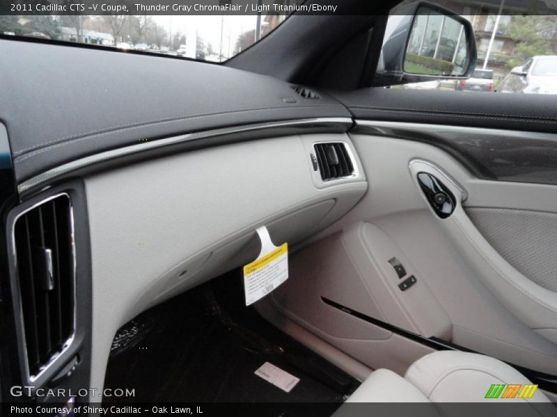 Thunder Gray ChromaFlair / Light Titanium/Ebony 2011 Cadillac CTS -V Coupe