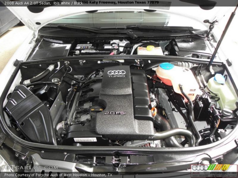 Ibis White / Black 2008 Audi A4 2.0T Sedan