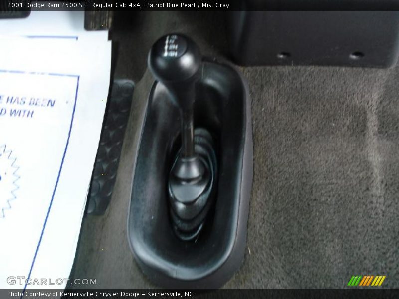 Patriot Blue Pearl / Mist Gray 2001 Dodge Ram 2500 SLT Regular Cab 4x4