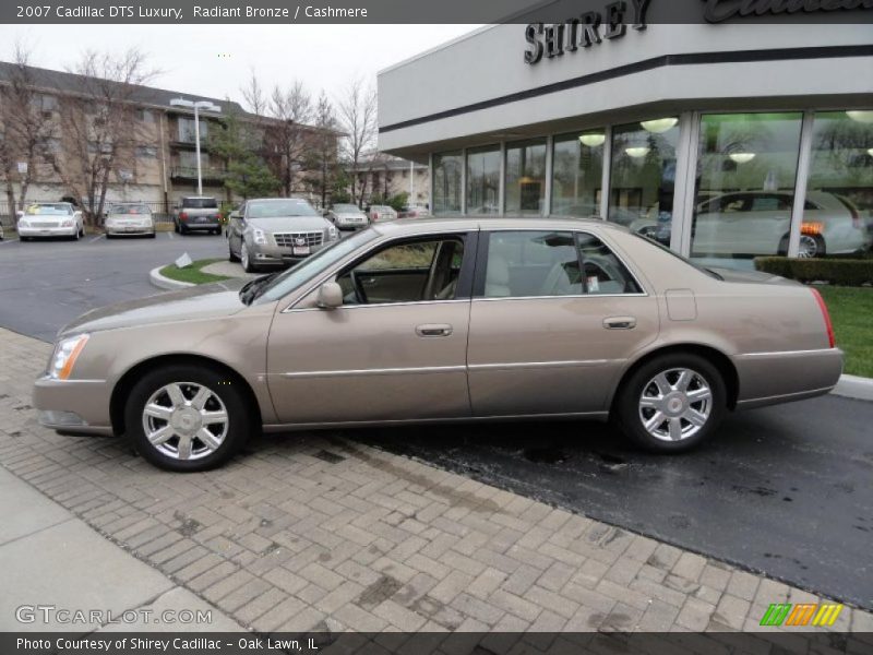 Radiant Bronze / Cashmere 2007 Cadillac DTS Luxury