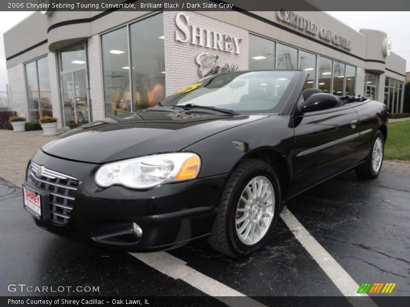 Brilliant Black / Dark Slate Gray 2006 Chrysler Sebring Touring Convertible