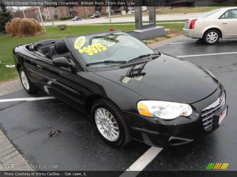 Brilliant Black / Dark Slate Gray 2006 Chrysler Sebring Touring Convertible