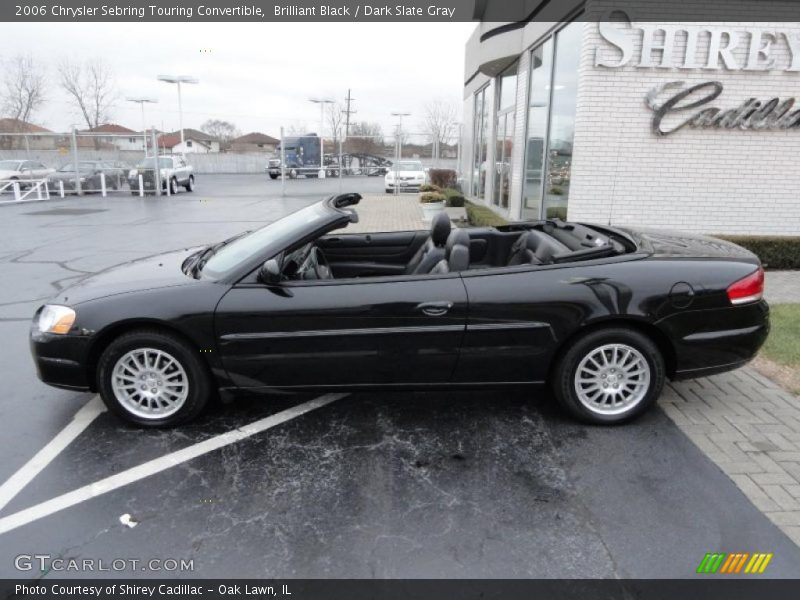 Brilliant Black / Dark Slate Gray 2006 Chrysler Sebring Touring Convertible