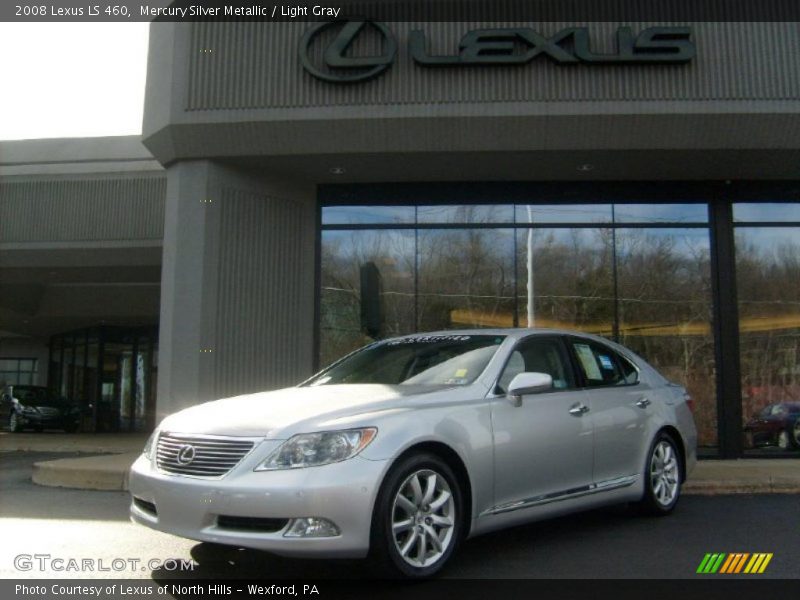 Mercury Silver Metallic / Light Gray 2008 Lexus LS 460