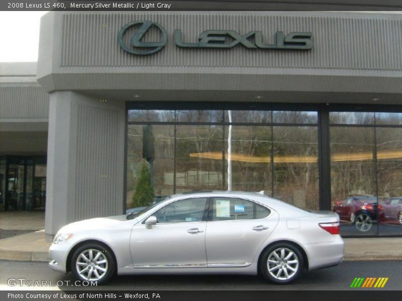 Mercury Silver Metallic / Light Gray 2008 Lexus LS 460
