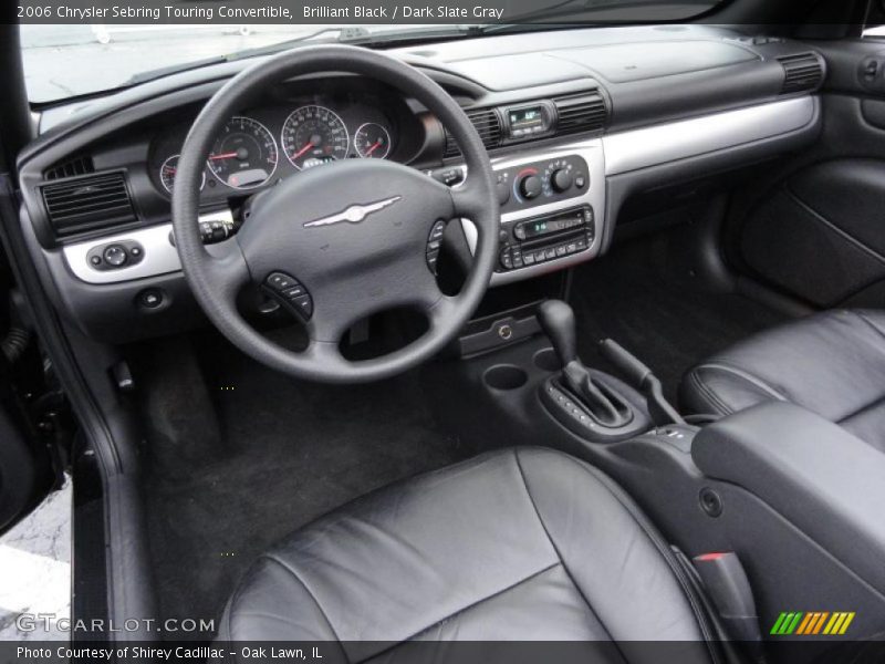 Brilliant Black / Dark Slate Gray 2006 Chrysler Sebring Touring Convertible