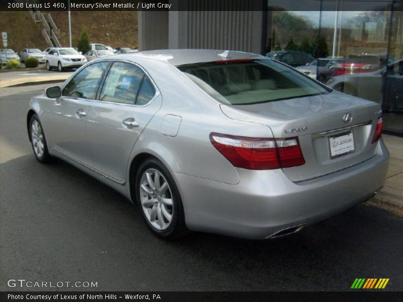 Mercury Silver Metallic / Light Gray 2008 Lexus LS 460
