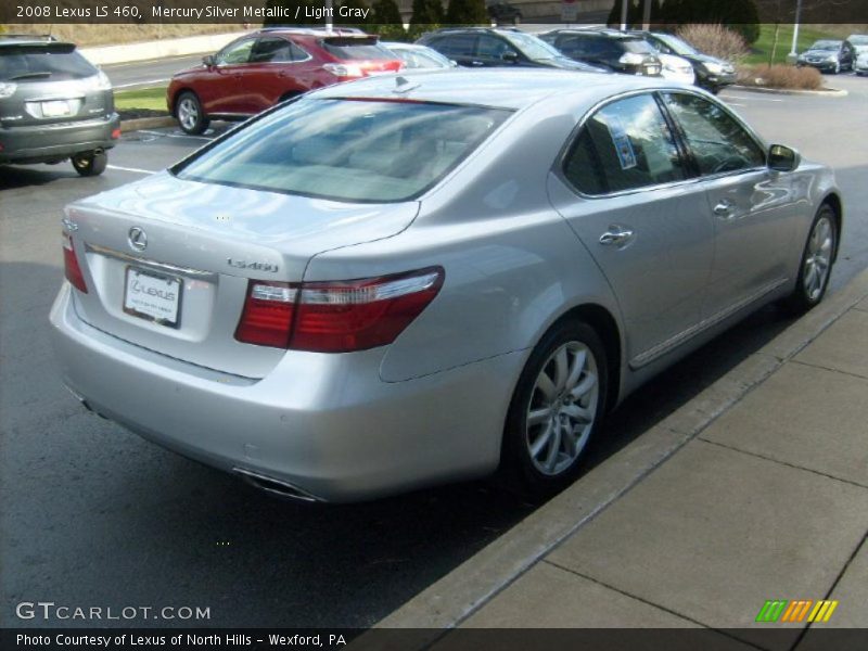 Mercury Silver Metallic / Light Gray 2008 Lexus LS 460