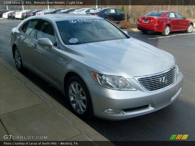 Mercury Silver Metallic / Light Gray 2008 Lexus LS 460