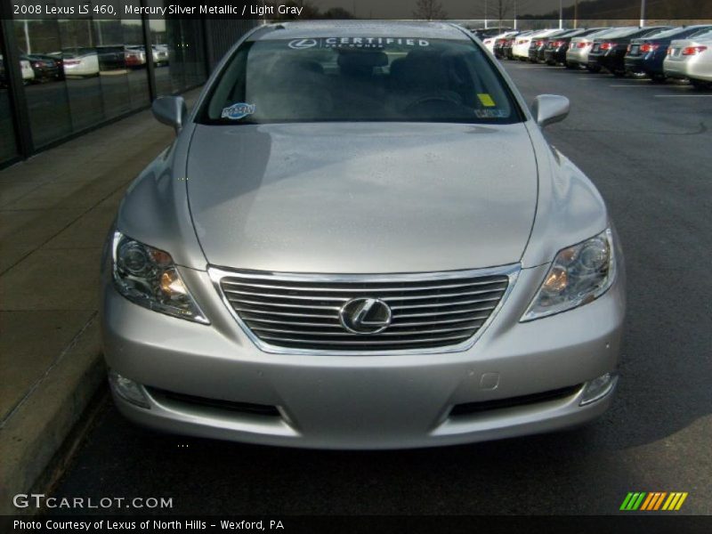 Mercury Silver Metallic / Light Gray 2008 Lexus LS 460