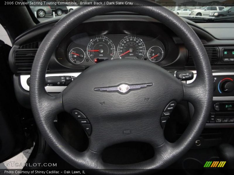 Brilliant Black / Dark Slate Gray 2006 Chrysler Sebring Touring Convertible