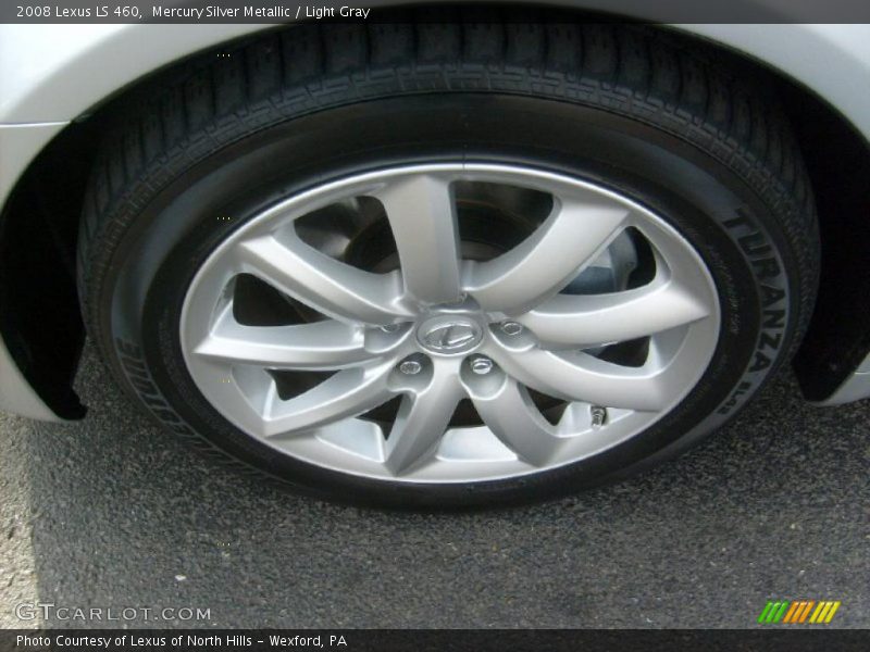 Mercury Silver Metallic / Light Gray 2008 Lexus LS 460