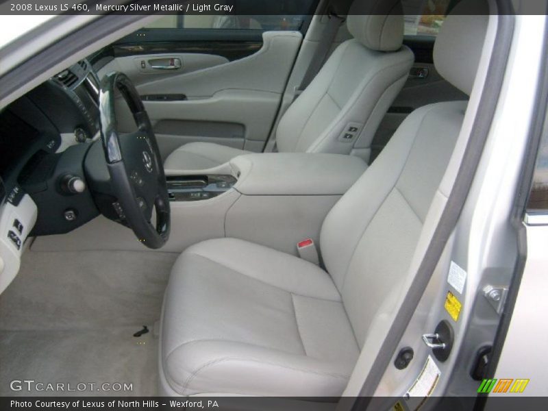 Mercury Silver Metallic / Light Gray 2008 Lexus LS 460