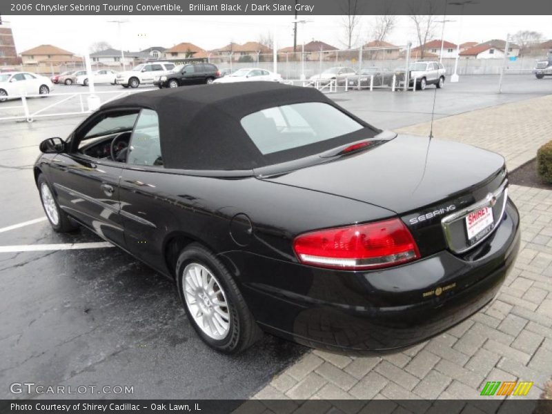 Brilliant Black / Dark Slate Gray 2006 Chrysler Sebring Touring Convertible