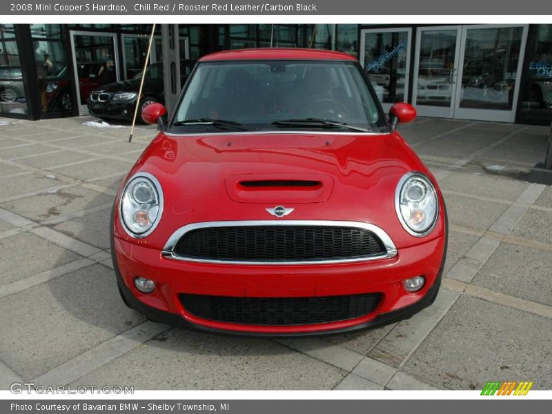 Chili Red / Rooster Red Leather/Carbon Black 2008 Mini Cooper S Hardtop