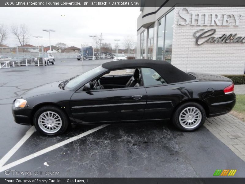 Brilliant Black / Dark Slate Gray 2006 Chrysler Sebring Touring Convertible