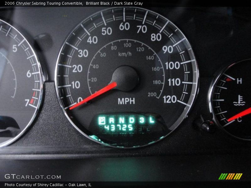 Brilliant Black / Dark Slate Gray 2006 Chrysler Sebring Touring Convertible