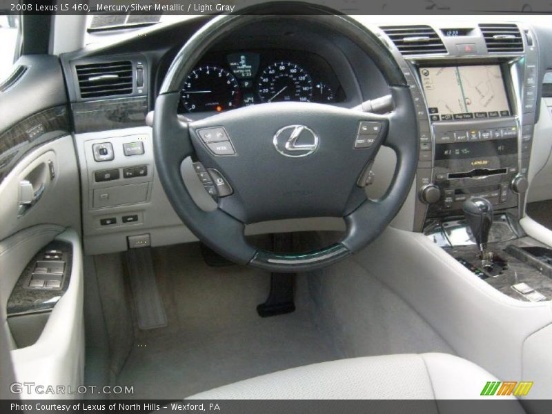 Mercury Silver Metallic / Light Gray 2008 Lexus LS 460