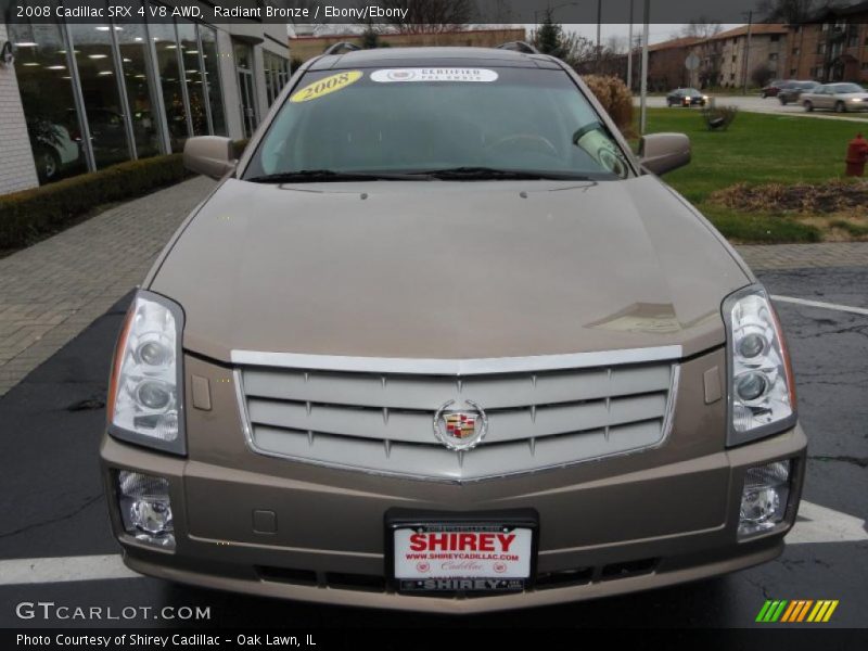 Radiant Bronze / Ebony/Ebony 2008 Cadillac SRX 4 V8 AWD