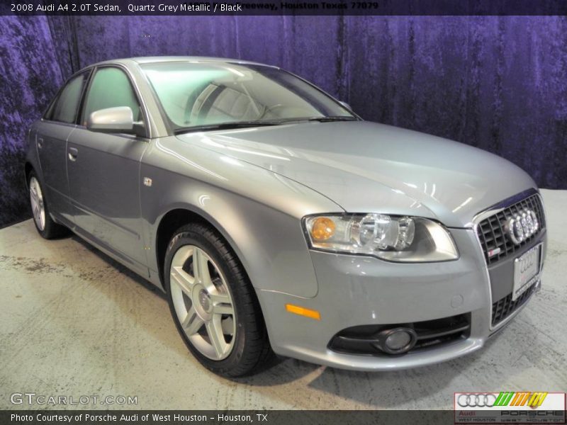 Quartz Grey Metallic / Black 2008 Audi A4 2.0T Sedan