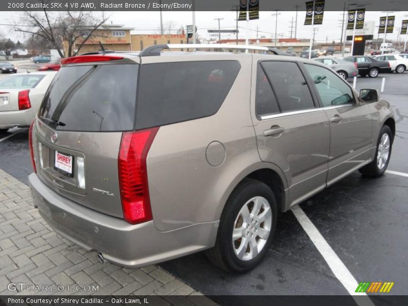 Radiant Bronze / Ebony/Ebony 2008 Cadillac SRX 4 V8 AWD