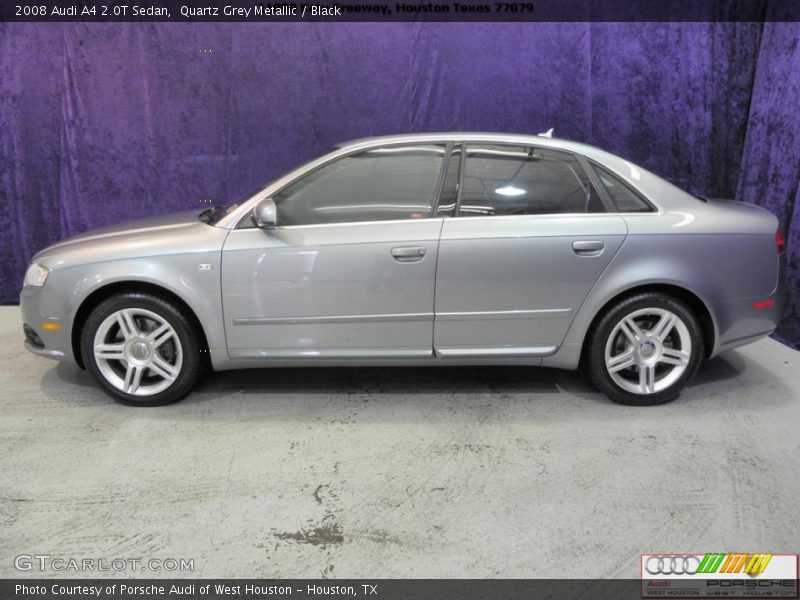 Quartz Grey Metallic / Black 2008 Audi A4 2.0T Sedan
