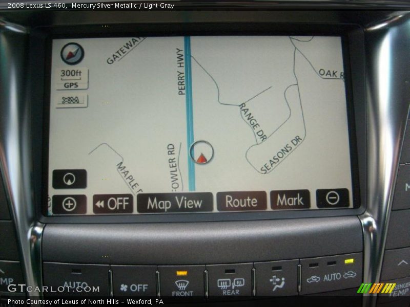 Mercury Silver Metallic / Light Gray 2008 Lexus LS 460