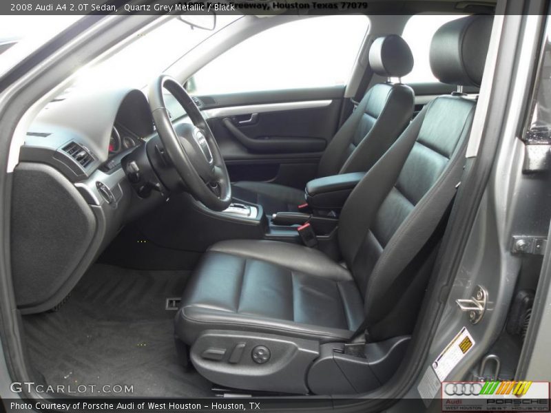 Quartz Grey Metallic / Black 2008 Audi A4 2.0T Sedan