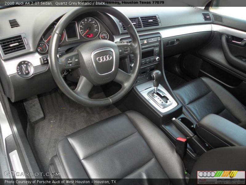 Quartz Grey Metallic / Black 2008 Audi A4 2.0T Sedan