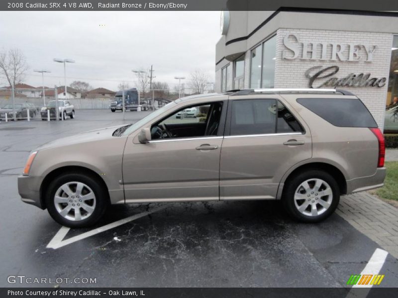 Radiant Bronze / Ebony/Ebony 2008 Cadillac SRX 4 V8 AWD