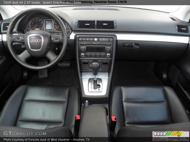 Quartz Grey Metallic / Black 2008 Audi A4 2.0T Sedan