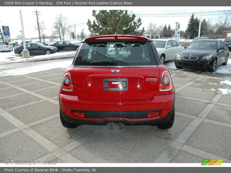 Chili Red / Rooster Red Leather/Carbon Black 2008 Mini Cooper S Hardtop
